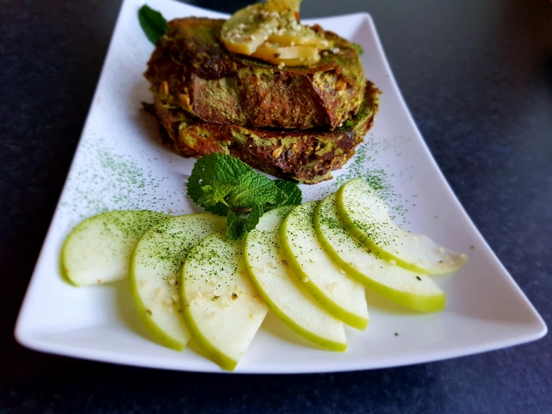 Green apple to pair with Matcha French Toast