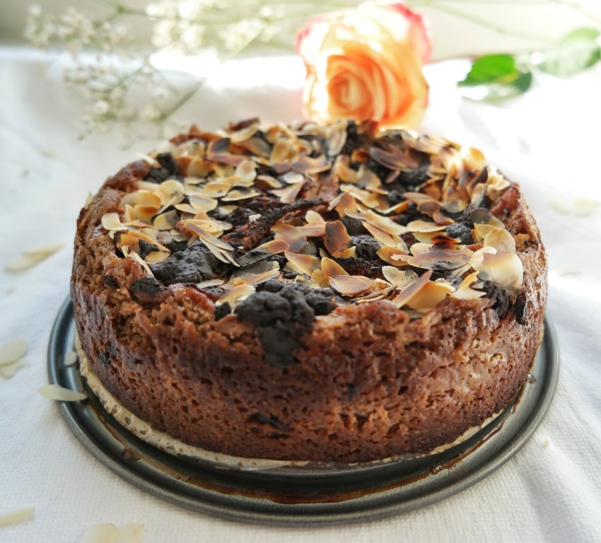 Chocolate Pear Almond Cake PostBake