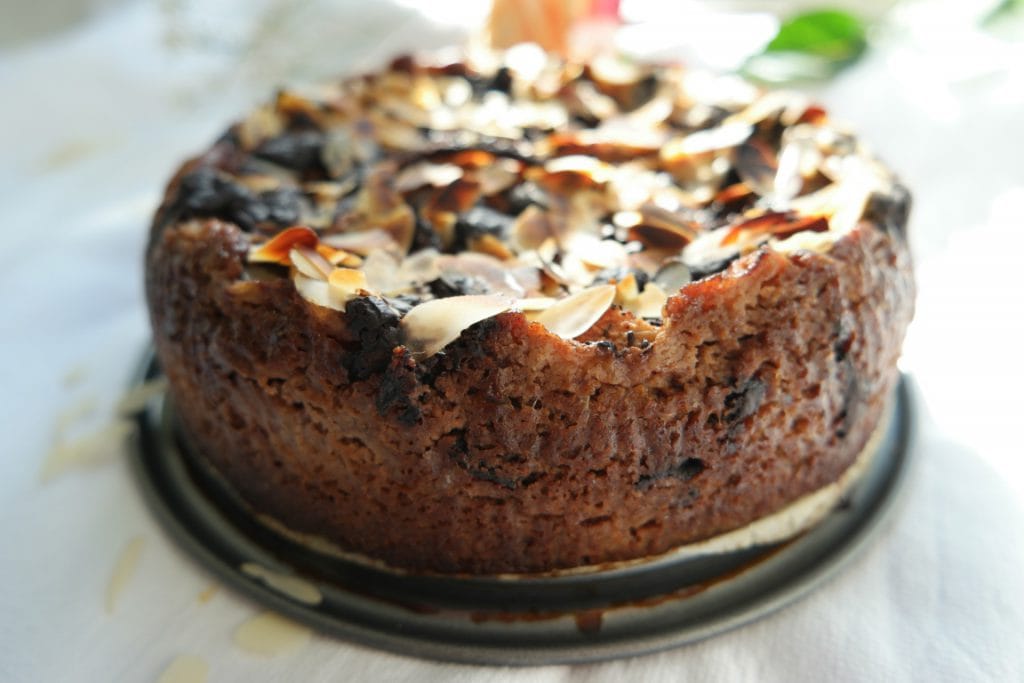 Chocolate Pear Almond Cake
