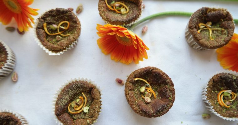 Healthy Orange Pistachio Muffins – Vegan, dairy-free, gluten-free